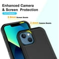thumbnail image 2 of Designed for iPhone 14 & Apple iPhone 13 Cases,Heavy-Duty Tough Rugged Lightweight Slim Shockproof Protective Men Women Phone Case Cover for iPhone 13 (6.1",2021)[Black], 2 of 7