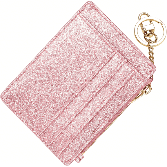 GASTROPOD Slim Rfid Credit Card Holder for Women Mini Front Pocket Wallet Purse with Keychain