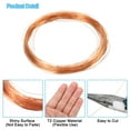 thumbnail image 4 of Alambre de Cobre Suave Uxcell, 2Pcs 32Gauge/0.2mm Diámetro 25m/82ft Bobina de Alambre para Manualidades, 4 of 5