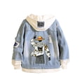 thumbnail image 1 of Chaqueta de mezclilla con estampado de la vista trasera de Luffy de One Piece., 1 of 1