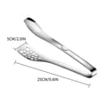 thumbnail image 2 of Fiudx Pinzas de Acero Inoxidable, Pinza Versátil para Alimentos, Pinza Duradera para Carne de Barbacoa, Diseño Antiadherente Resistente Al Calor, para Cocinar En Interiores y Exteriores, Herramienta, 2 of 5