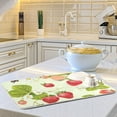 thumbnail image 6 of Bees Strawberry Daisy Leaves Dish Drying Mat Microfiber Kitchen Pad Large Counter Absorbent Dish Mats Drainer Rack 16"x18", 6 of 7