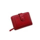 thumbnail image 2 of Jumpingount Cartera de cuero plegable para fiesta, monedero portátil para cambio de dinero, para viajes, compras, tarjetero, bolsa, regalo de Carteras Vino rojo, 2 of 6