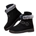 thumbnail image 5 of YLYL Women Men Ankle Snow Boots Fur Lined Waterproof Non Slip Outdoor Walking Winter Warm Booties, 5 of 9