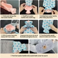 thumbnail image 3 of LZCKDPX Hot Water Bottle wtih Cover, Hot Water Bag, 1L Rubber Warm Hot Water Bottles Pouch with 130cm Long Soft Waist Cover for Neck, Shoulder, Back, Hand, Legs and Period Pain Relief, 3 of 7