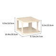 thumbnail image 3 of Qaailabf Stackable Plastic Shoe Rack Organizer - Multi-Layer Space Saving Storage Shelves for Doorway - White, 26.5x24.7x16.5cm/10.4x9.72x6.5in - Household Modular Design, 3 of 7