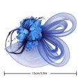 thumbnail image 3 of Women's Fashion Headbands Fascinators Hat Casual Retro Tea Party Headband Wedding Flower Mesh Feathers Hair Clip Mesh Headband for Holiday Party Beach Travel Vacation, 3 of 7