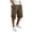 Brown, variant on Mens Cargo Shorts with Multi-Pockets Lightweight Casual Drawstring Elastic Waist Cotton Relaxed Fit Twill Outdoor Short Pants for Hiking Fishing Work Orange M