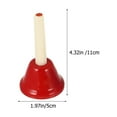 thumbnail image 2 of CIMAXIC Party 8pcs Hand Bells for Kids 8 Note Metal Handbells Set Music Handbells Party Percussion Instruments,4.33"X1.97"X1.97", 2 of 5