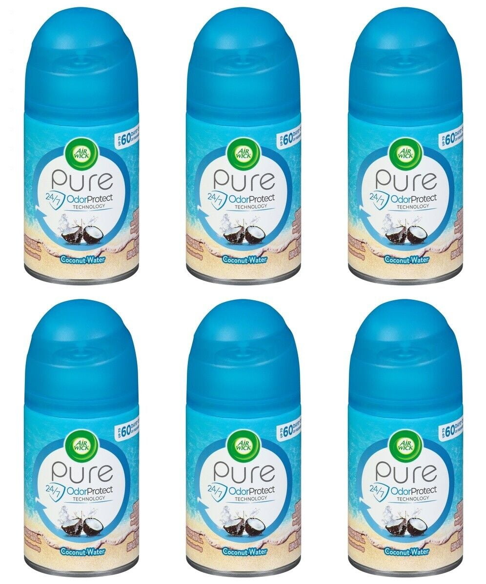 Air Wick Pure Automatic Air Freshener Spray Refill, Coconut Water, 5.89