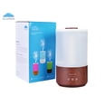 thumbnail image 3 of BlueHills Premium 4000 ml Tall Essential Oil Diffuser 4L 4 Liter 50 Hour Run with Remote Timer Aroma Humidifier 1 Gallon Big Capacity High Mist Output for Large Room Lights Dark Wood Grain XL T402, 3 of 10