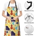 thumbnail image 6 of Uemuo Musical Instruments Pattern Waterproof Apron Adjustable Dishwasher Apron- Apron for Women Men Heavy Duty Work Apron for Dishwashing Chemical Lab, 6 of 9