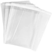 5x7 inches Clear Cello/Cellophane Bags with Self Seal Lip for Greeting Cards Photographs Calendars Wallets Food Sample