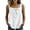 White, variant on Women's Bow Knot Straight Neck Sleeveless Blouse Linen Style Casual Loose Airweight Breathable Tops For Summer Vacation Outdoor Daily Wear