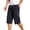 Navy, variant on Men's Outdoor Capri Pants Quick Dry Hiking 3/4 Below Knee Shorts with Zipper Pockets