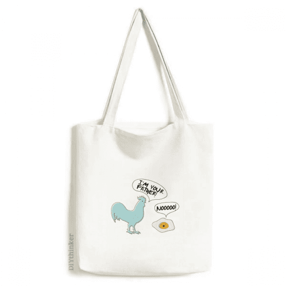 Origin Connection Rooster Egg Tote Canvas Bag Shopping Satchel Casual Handbag