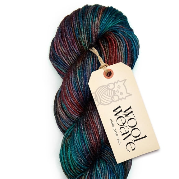 Woolweave Superwash Merino Wool Yarn, 100gr, 240 Yards, Hand Dyed, Dk - Tropical Seascape