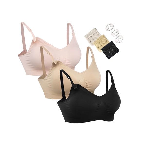 Sostén de Lactancia Maternal HOFISH Copa Completa Paquete de 3 Unidades Talla M