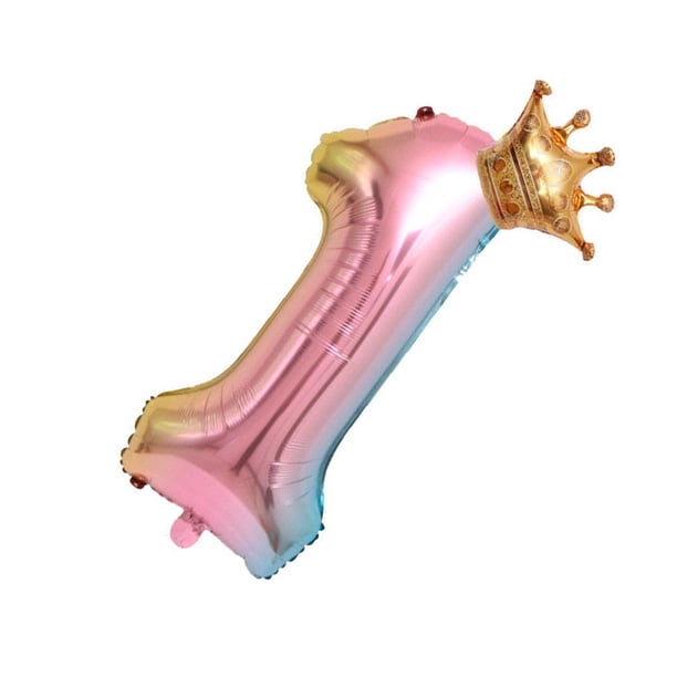 Bewildely 15 unids/lote de globos de cumpleaños para niña con globo de número rosa de 32 pulgadas, decoración de fiesta de cumpleaños 3/3, aniversario Kits de decoración para fiestas dos Bewildely HA002734-02