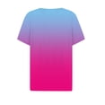 thumbnail image 3 of Red T Shirts for Women's 2026 Summer Vacation Fashion V Neck Short Sleeved Shirt Casual Loose Comfortable Tunic Fashion Clothing, 3 of 3