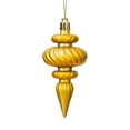 thumbnail image 4 of Vickerman 4" Gold 4-Finish Finial Ornament, 8 per Box, 4 of 7