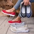thumbnail image 3 of Women'S Hollow Breathable Soft Sole Lightweight Comfortable Casual Mother Shoes with Multiple Color Options, Women Shoes, Sneakers, 3 of 9