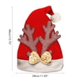 thumbnail image 2 of Gorro navideño de Papá Noel, cálido, para fiestas de cosplay, disfraces, decoración para niños, adultos, regalo de Navidad, 2 of 8