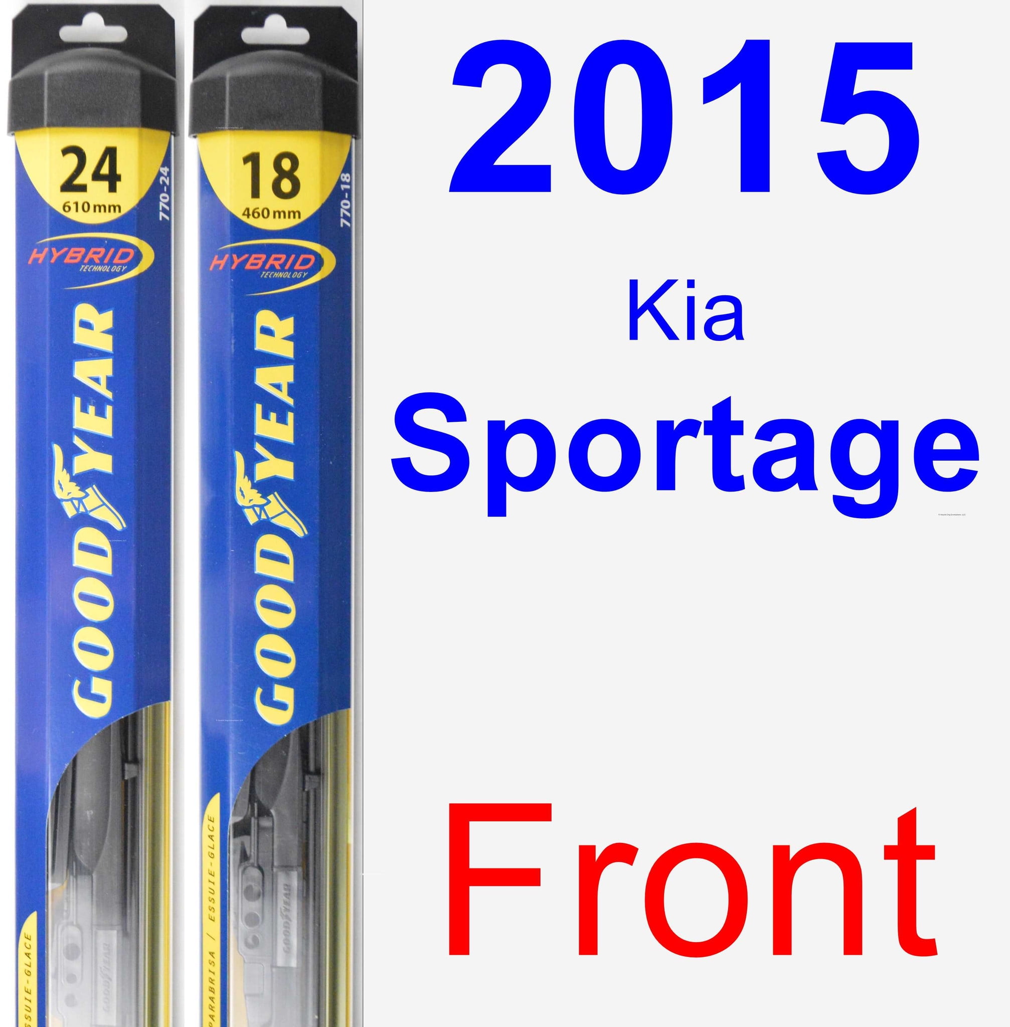 2015 Kia Sportage Wiper Blade Set/Kit (Front) (2 Blades) Hybrid