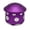 Purple, variant on Mushroom shaped grinder, kitchen spice, tea, pepper grinder set, durable aluminum alloy grinder, four layer manual metal grinder.
