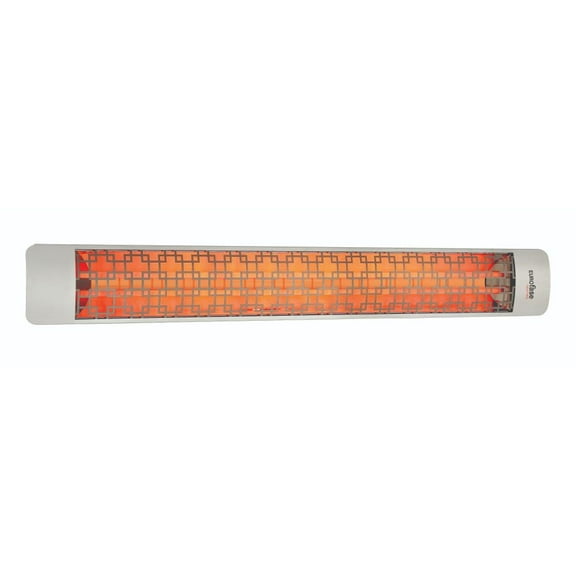 Eurofase Heating - 6000 Watt Electric Infrared Dual Element Heater-208 Voltage-Stainless Steel Finish-Brix Decorative Fascia