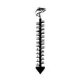 thumbnail image 2 of NeoylerHangingChristmas Rain Gauge Snowflake Metal Ruler Accurate Snow Measurement Easy Installation Suit Holiday Garden Yard Decor Suit Winter Gift Family Friends 13.8in Black, 2 of 5