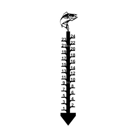 

Dezsed Snow Ruler - Christmas Snowflake Ruler Manual Metal Snowflake Ruler Size Christmas Rain Gauge Outdoor Decoration Gift Black