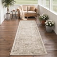 thumbnail image 4 of GENIMO 2'x7' Runner Rug, Washable Non Slip Soft Persian Hallway Runner for Kitchen Entryway Laundry Room, Khaki, 4 of 6