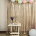 thumbnail image 2 of SoarDream 4ft*6.5ft Champagne Blush Sequin Backdrop Curtain Glitter Photo Booth Backdrop for Wedding Birthday Baby Shower Event Decor, 2 of 6