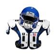 thumbnail image 2 of Dserhfy Car Soccer Ornament Flat Shape with Helmet Realistic Unique Design Handmade Decorate Car Hanging American Football Shoulder Pads Football Fans Gift, 2 of 8