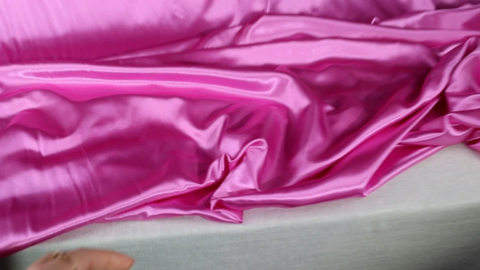 BUTTERFLY- Violet Lush Satin Charmeuse Fabric By The Yard