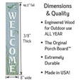 thumbnail image 3 of My Word! Welcome Seaturtle Welcome Sign and porch leaner for Front Porch, Yard, Deck, Patio, or Wall - Indoor Outdoor Decorative Farmhouse Rustic Vertical Home Decor 8"x46.5", 3 of 5