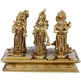 thumbnail image 2 of 6 Inch Navagraha Nine Planets Deities Brass Statues - Planetary Deities Set, 2 of 4