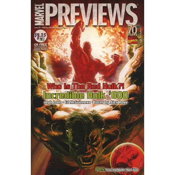 Marvel Previews #69 VF ; Marvel Comic Book