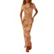 thumbnail image 1 of Txlixc Vestido de manga corta femenino elegante impresión de cuello redondo vestido de fiesta de verano Txlixc  moda, 1 of 9
