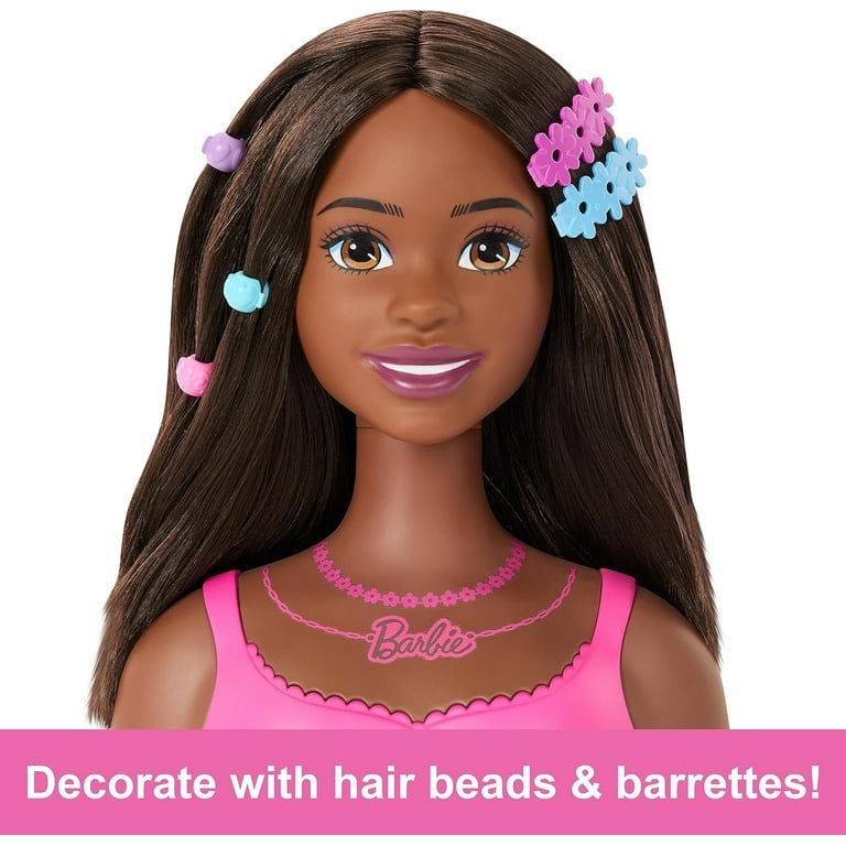 Mattel Barbie Styling Head, Brunette Hair, 20 Hair Accessories