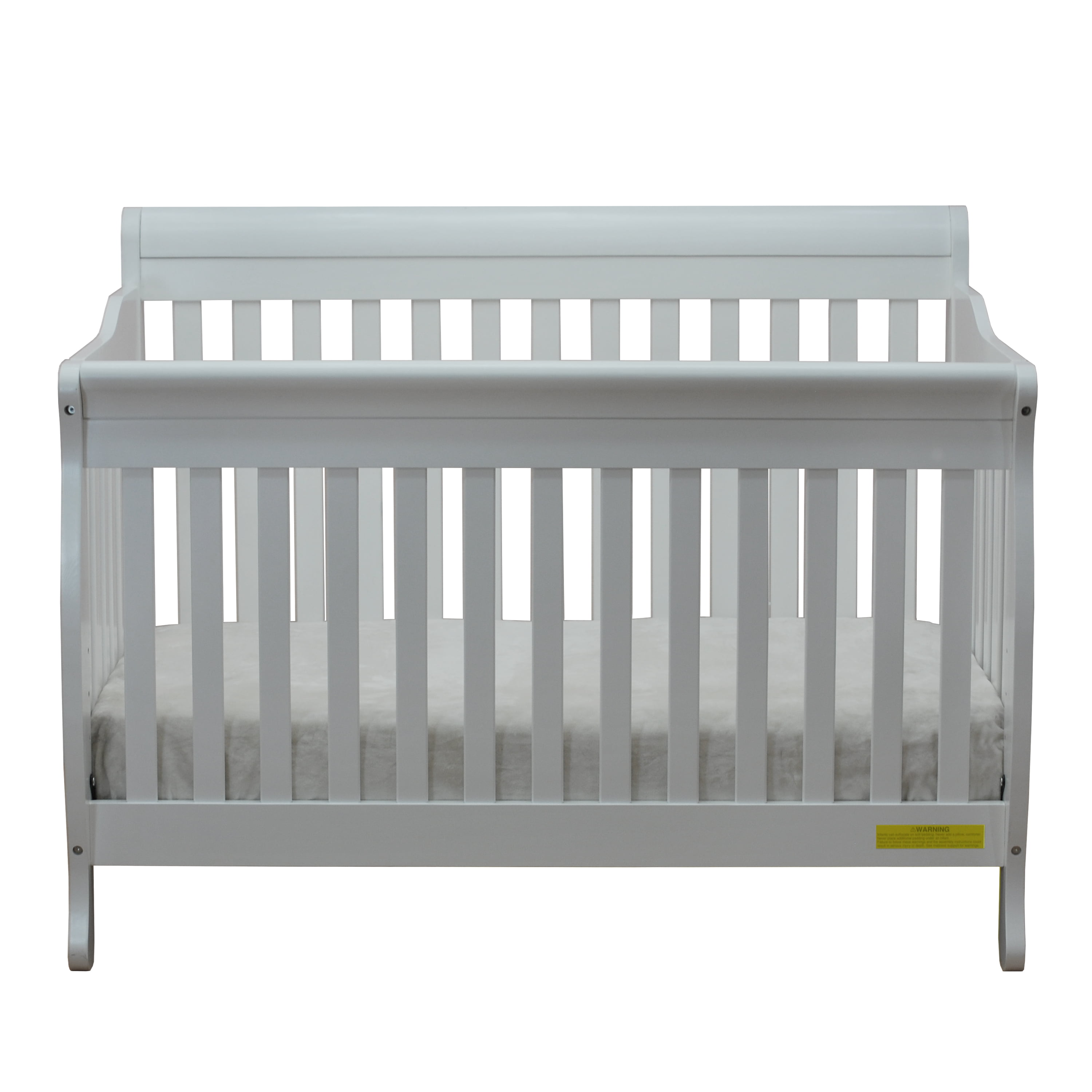 AFG Alice 4-in-1 Crib with Guardrail Grey 