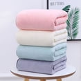 thumbnail image 3 of Nvzi -b Towels 1Piece 27.56x55.12inch Perfect Everyday Shower Towels, Light Weight, Quick Dry Towels Coral fleece bath towel for Your Bathroom for Bathroom and Powder Room (Dark purple), 3 of 4