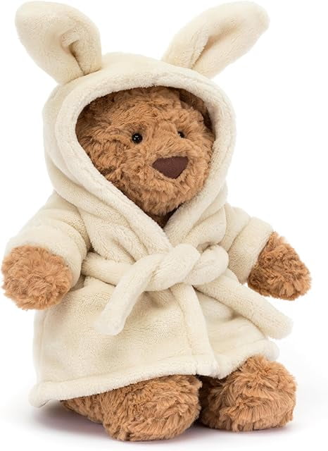 Bartholomew Bear with Bathrobe Stuffed Animal, 10 inches - Teddy Bear Plush - Soft & Huggable - Classic Children's Gift New with Tag