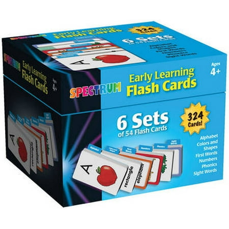 Early Learning Flash Cards: 6 Sets Of 54 Flash Card