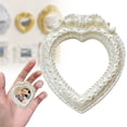 thumbnail image 2 of Mini Picture Frame, 1.77X1.46" Vintage Resin Photo Frame, Ornate Tiny Photo Holder, Antique Style Display Frame, DIY Craft Accessory, Jewelry Showcase Prop, Desktop Decor Ornament, Hanging Art Decor, 2 of 2
