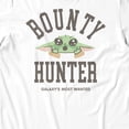 thumbnail image 3 of Star Wars The Mandalorian And Grogu Bounty Most Wanted Men's T Shirt (White, S-XXXL), 3 of 4