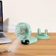 thumbnail image 5 of Mini ventilador portátil con pantalla digital, recargable, 10000 mAh, para mesa y maquillaje Verde, 5 of 9