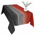thumbnail image 2 of Red Gray Black Table Cloth Waterproof Tablecloths, Vintage Country Gradient Wooden Grain Tablecloth Dining Table Cover for Kitchen Party Tabletop Outdoor, Rectangle Tablecloth 54x108 Inch, 2 of 9