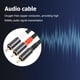 thumbnail image 3 of Bsvklp Cable Audio 1 RCA A 2 RCA Cable Subwoofer Y para Amplificadores HDTV (1M), 3 of 9